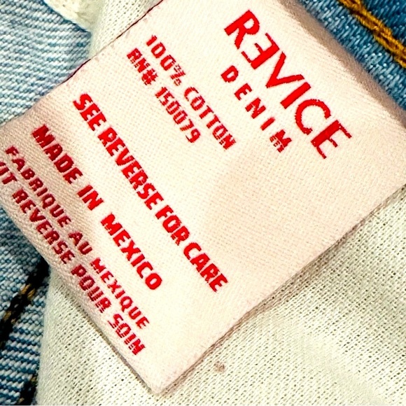 👖🌓 REVICE Yin Yang Jeans | Women’s 31 | High Waisted Two-Tone Tokyo Wash | RARE - Picture 4 of 7